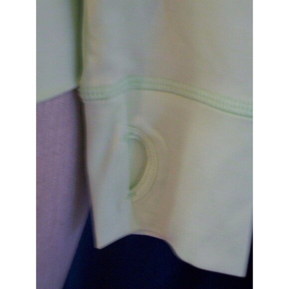 Danskin Now Performance Girls Loose Fit Active Tee Neon Green Long Sleeve Large - Picture 11 of 12